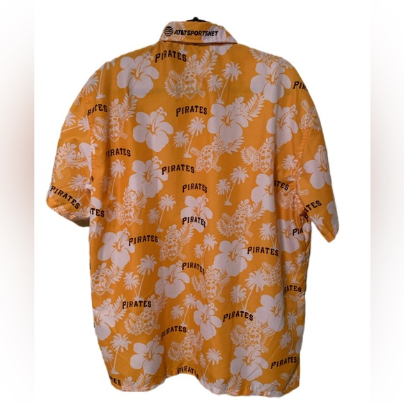 Pittsburgh Pirates Authentic Hawaiian Short Sleeve Shirt Size XL Like New - Picture 2 of 10
